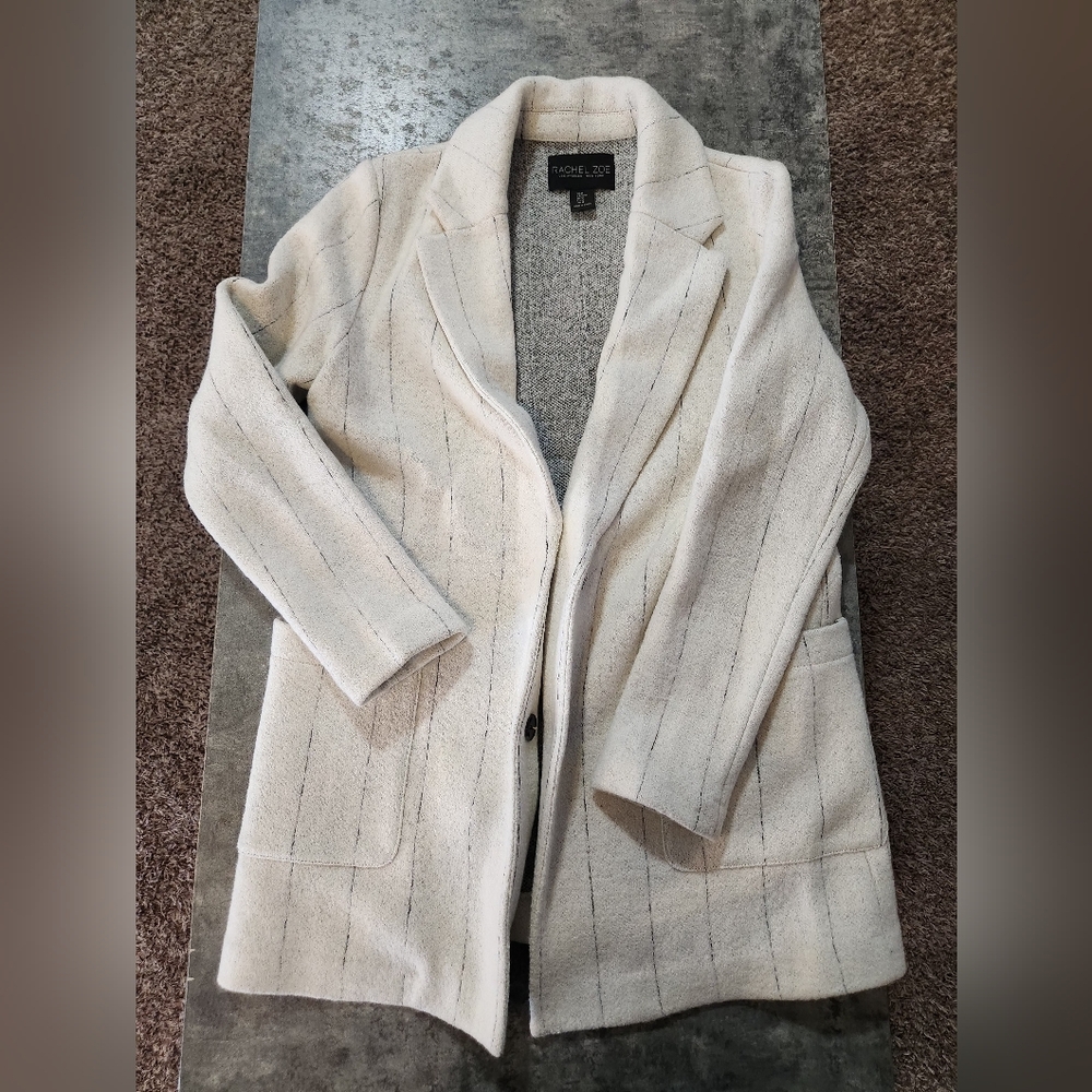 Rachel Zoe striped trench coat
